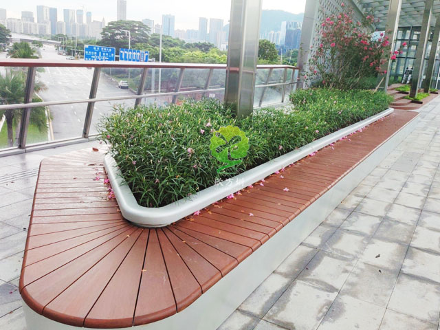 不銹鋼花池坐凳美化深圳前?？缃止珗@G9天橋城市戶外景觀
